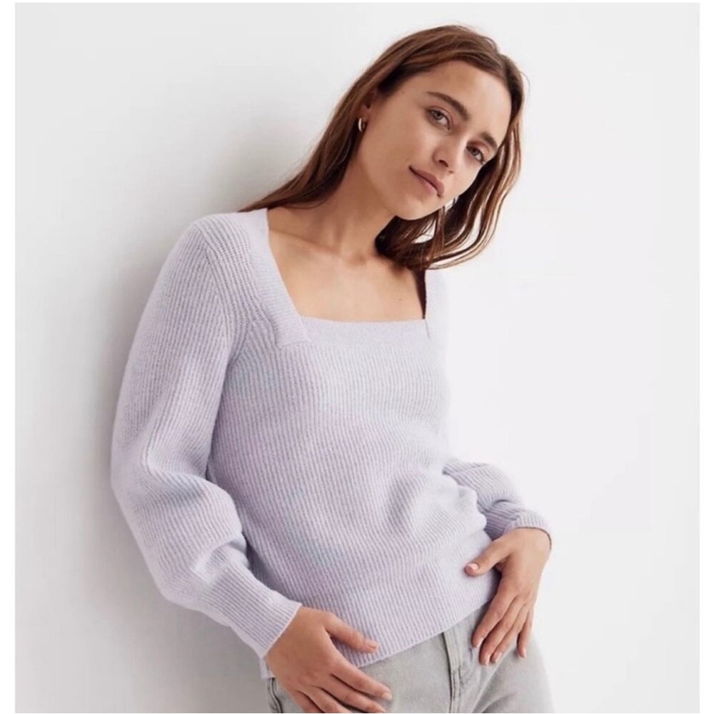 Madewell Melwood Square Neck Pullover Sweater